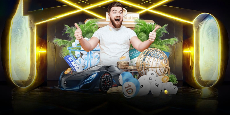 Giao diện xổ số 32WIN với các tùy chọn cược xổ số 1 phút và miền Bắc